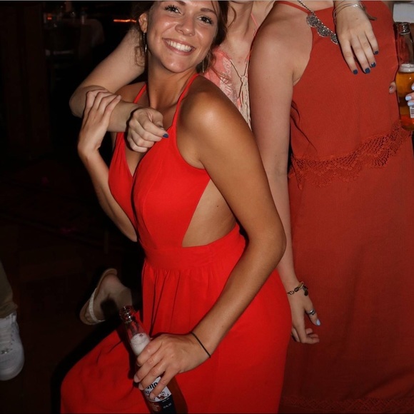 Lulus Maxi Exposed Back Dress - Picture 1 of 6